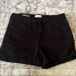 Black Denim Shorts